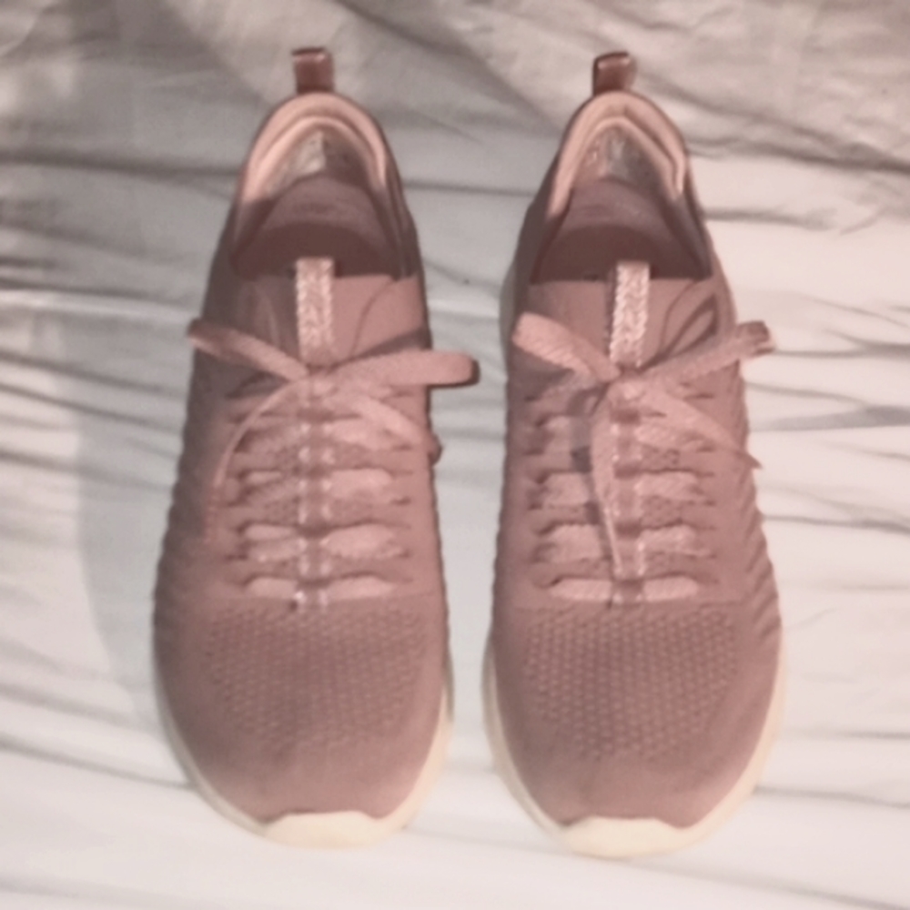 Sketchers ~ Pink slip on shoes.